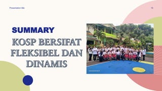 SUMMARY
Presentation title 15
 