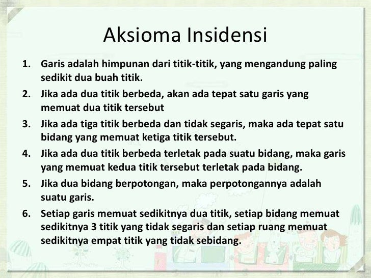 Aksioma insidensi dalam geometri euclid final