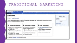 TRADITIONAL MARKETING
 