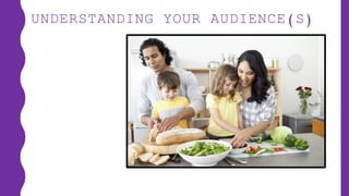 UNDERSTANDING YOUR AUDIENCE(S)
 