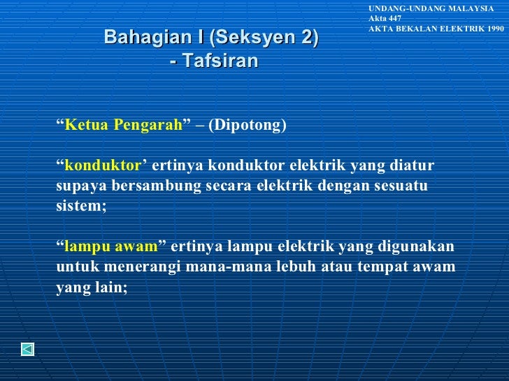 Akta Bekalan Elektrik 1990