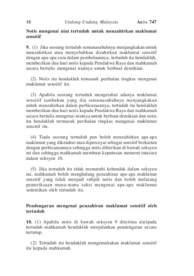 Akta 747 Sosma Bm