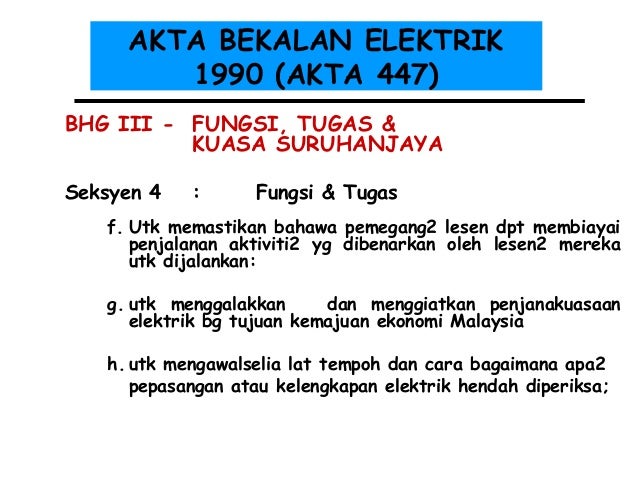Akta bekalan elektrik 1994