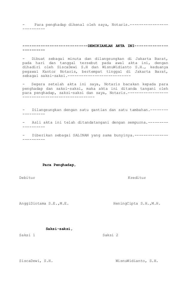 Akta jual beli kg ke jm