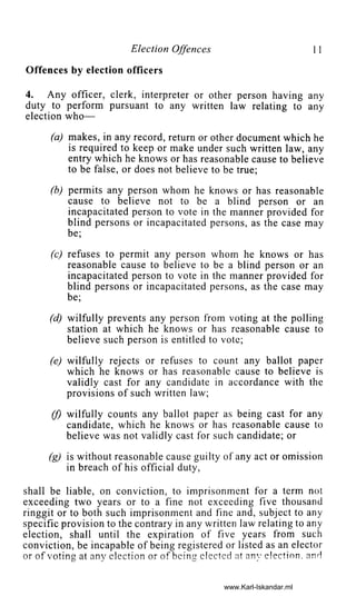 Akta Kesalahan Pilihanraya 1954