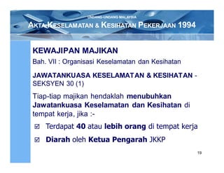 Akta Keselamatan Dan Kesihatan Perkerjaan 1994