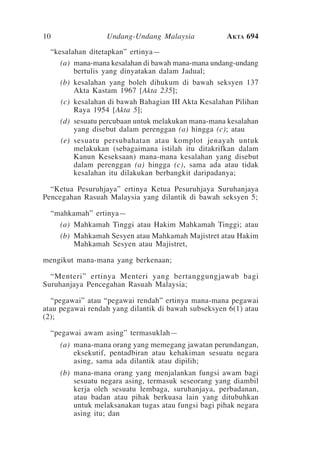 Akta sprm 2009 | PDF