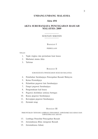 Akta sprm 2009 | PDF