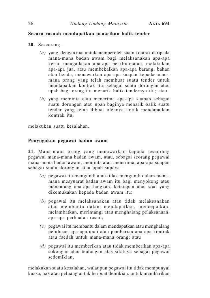 AKTA PENCEGAHAN RASUAH 1997 PDF