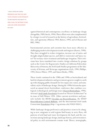 Sustainable Landscape Design in Arid Climates | PDF