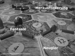 Herausforderung

Fantasie

Neugier
http://www.flickr.com/photos/bods/6119906063

Malone, T. (1980)

 