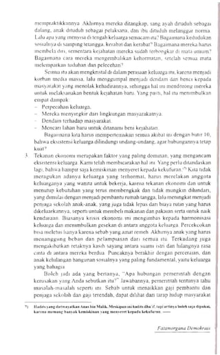 Aktivis partai dan dosa dosa pemilu