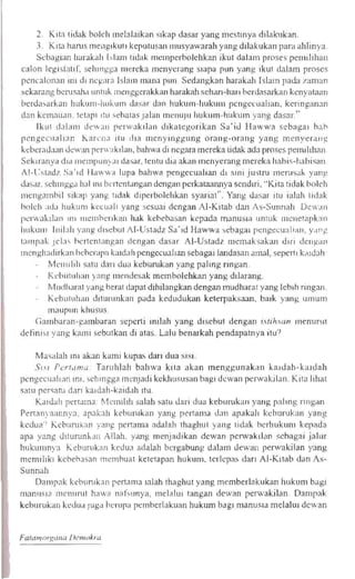 Aktivis partai dan dosa dosa pemilu