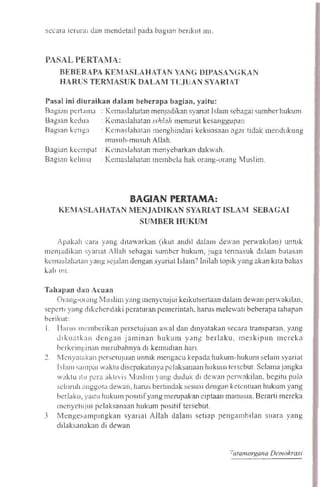 Aktivis partai dan dosa dosa pemilu