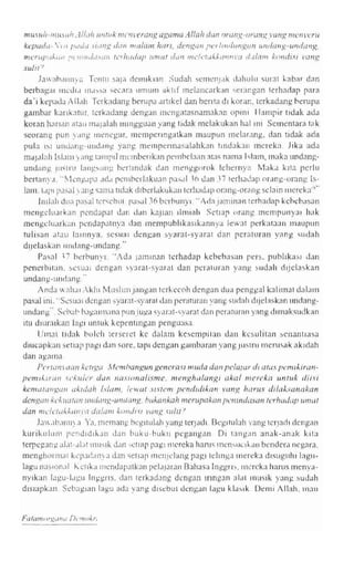 Aktivis partai dan dosa dosa pemilu