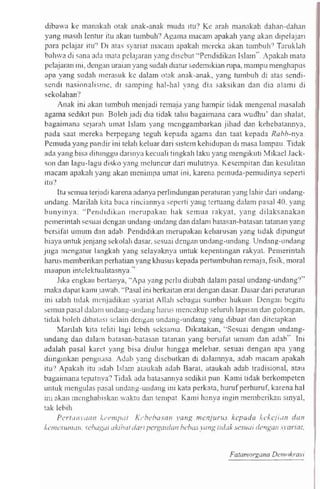 Aktivis partai dan dosa dosa pemilu