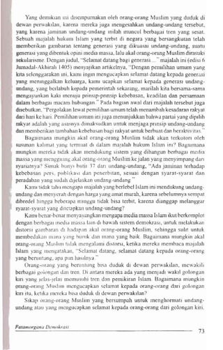 Aktivis partai dan dosa dosa pemilu
