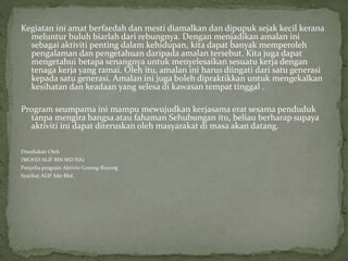 Aktiviti kemasyarakatan