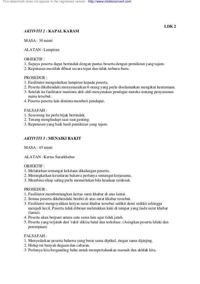 Aktiviti Ldk