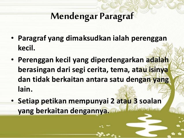 Aktiviti mendengar secara kontekstual - BMM1034 Kemahiran 