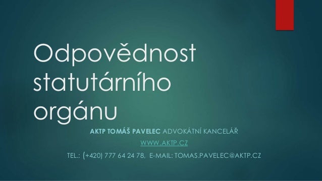 Odměna statutárního orgánu