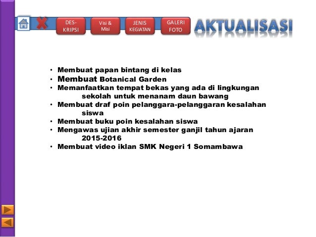 Rancangan aktualisasi di SMK Negeri Somambawa Kabupaten 