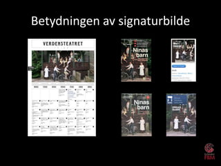 Betydningen av signaturbilde
 