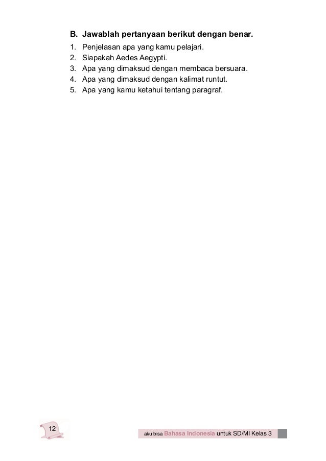 Buku panduan untuk guru aku suka makan ikan di
