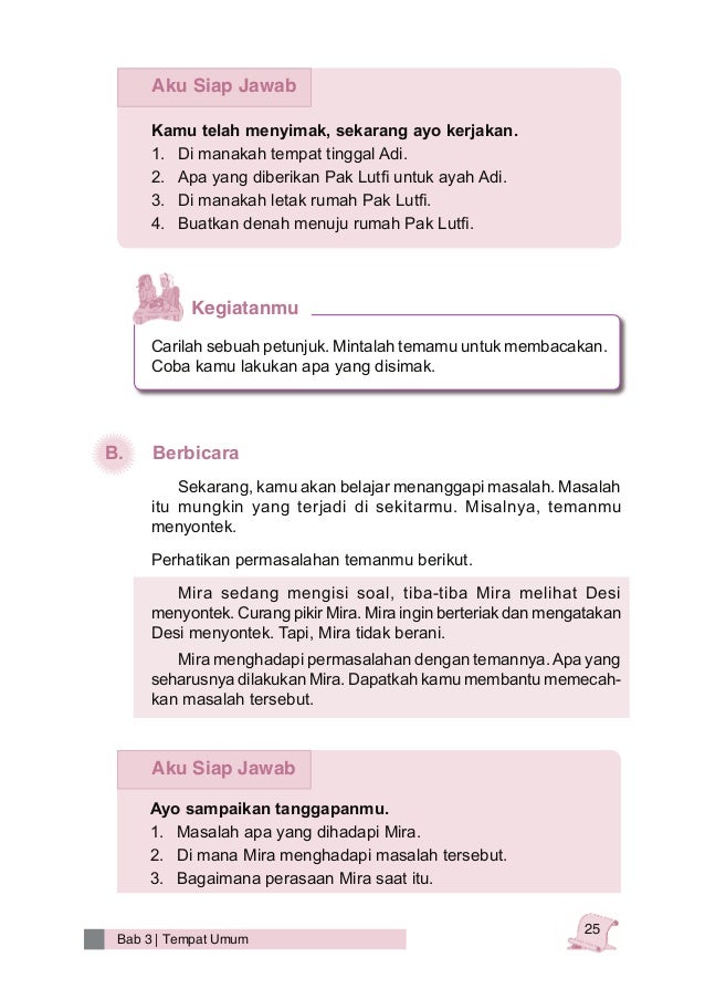 Bahasa indonesia kelas 3 SD