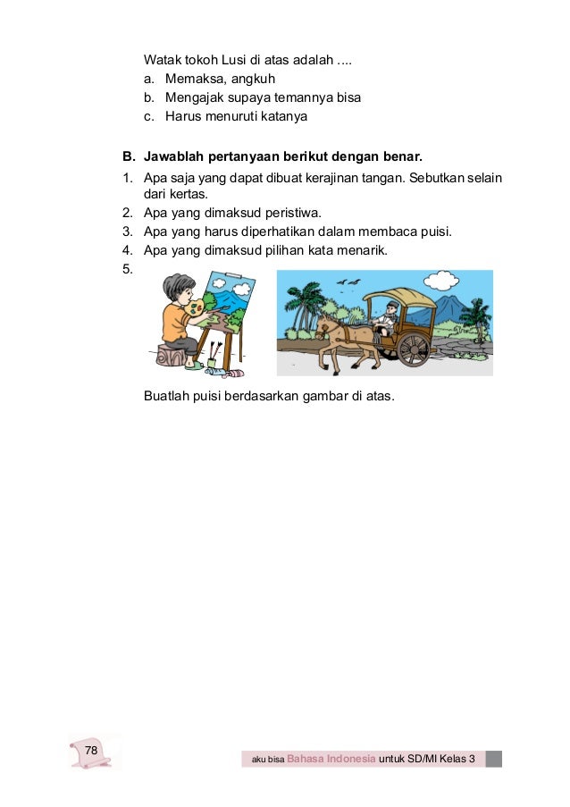 Bahasa indonesia kelas 3 SD 