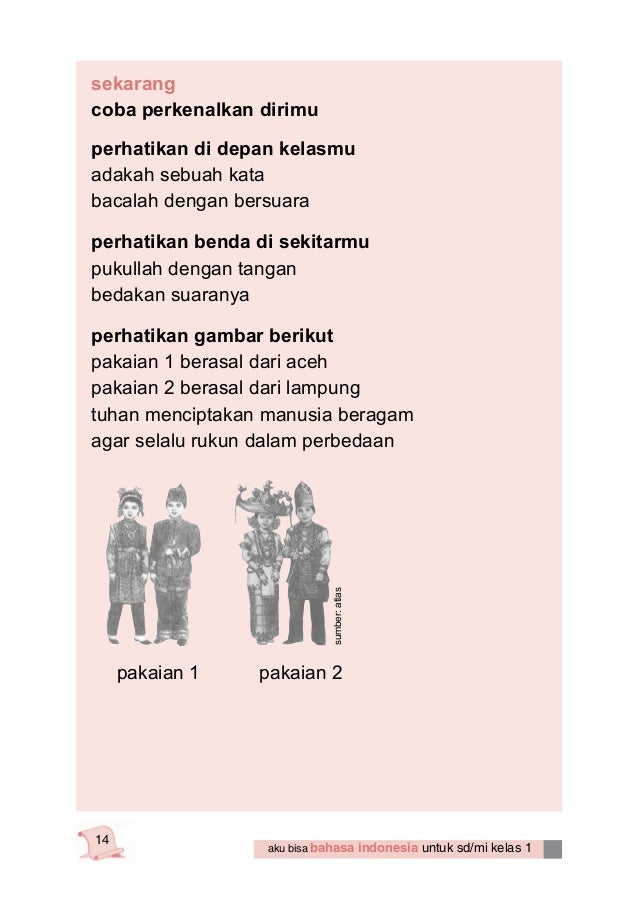Aku bisa bahasa indonesia kelas 1 - yeti nurhayati