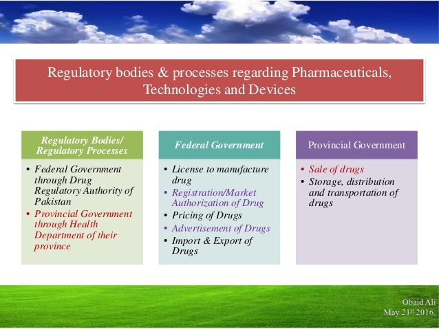 Pharmaceutical Regulations Outline image.