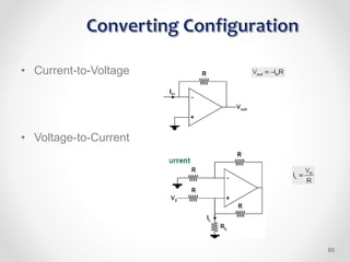 • Current-to-Voltage
• Voltage-to-Current
65
 