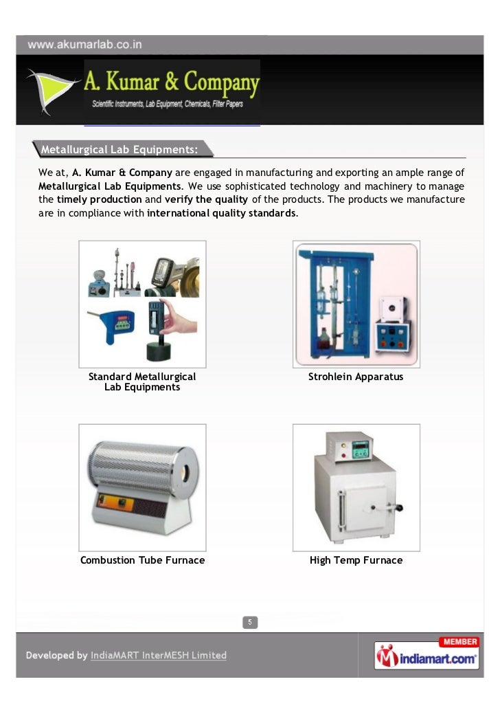 A. Kumar & Company, Mumbai, Analytical Laboratory Instruments