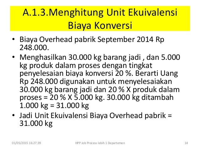 Akuntanis Biaya Bab 4 Metode Harga Pokok Proses Diolah 2 Departemen