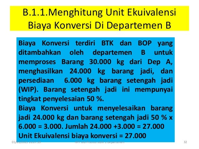 Akuntanis Biaya Bab 4 Metode Harga Pokok Proses Diolah 2 Departemen