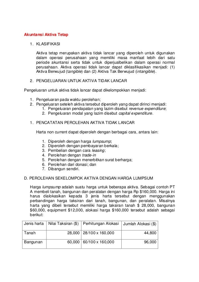 Akuntansi Aset Tetap