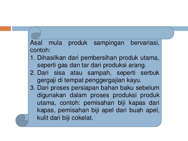 Catatan Mengenai Bahan Baku Merupakan Contoh Sedang
