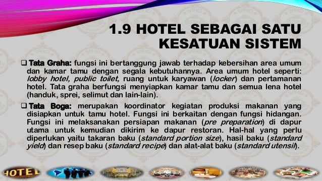 Akuntansi hotel - Pengantar pada Industri Perhotelan