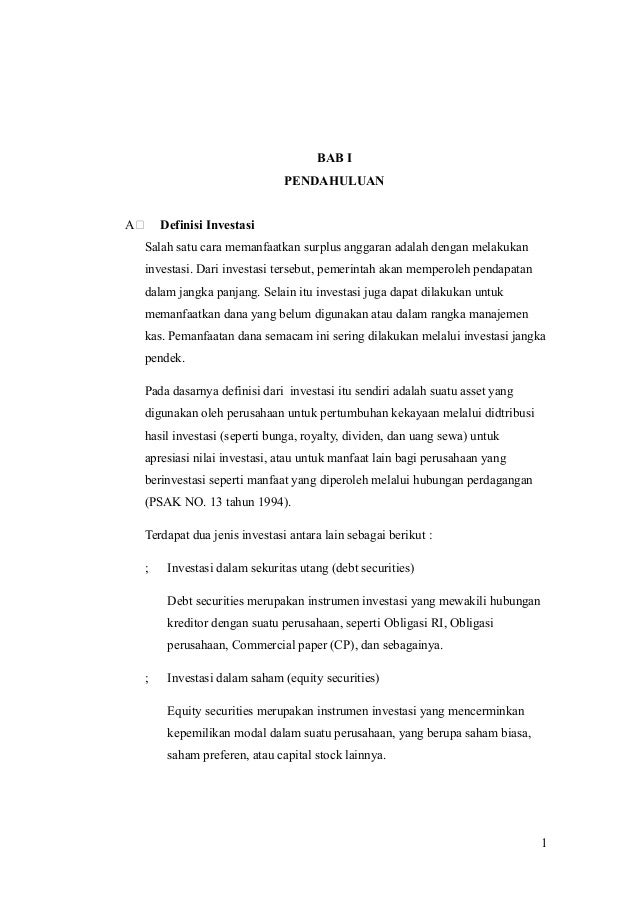 Akuntansi Investasi