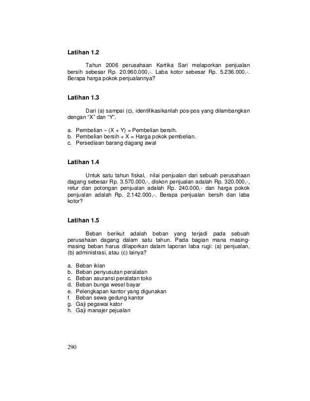 82+ Contoh Soal Akuntansi Perusahaan Dagang Akuntansi Id 