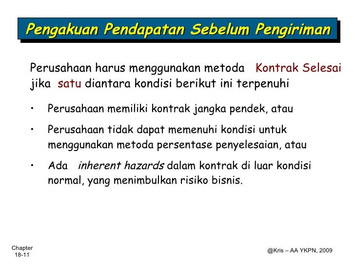 Akuntansi Keuangan Pengakuan Pendapatan