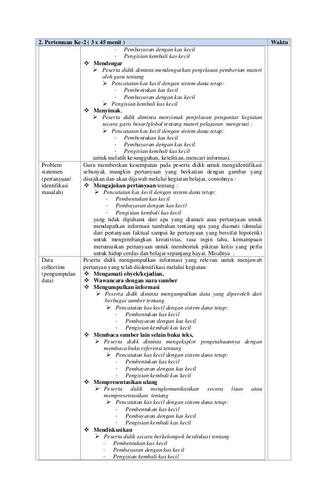 Rpp Akuntansi Keuangan Smk Kelas Xi Kurikulum 2013 Doc Masnurul