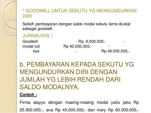 Akuntansi keunagan lanjutan perubahan kepemilikan persekutuan