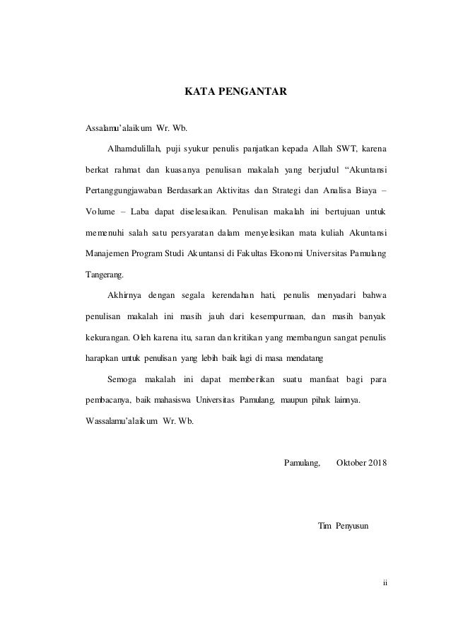 Akuntansi Pertanggungjawaban Berdasarkan Aktivitas Dan Strategi Anal