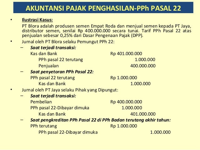 Contoh soal jurnal perpajakan | nur's blog