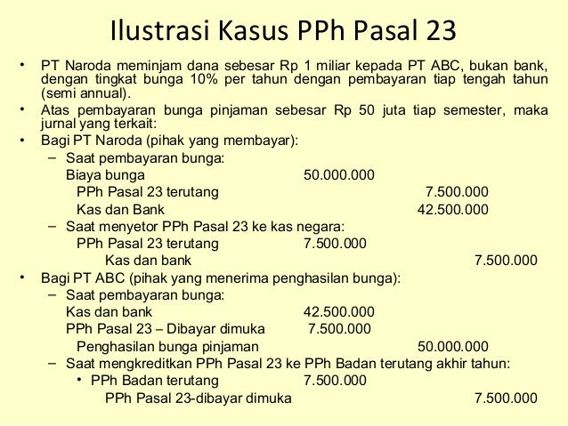 Contoh Soal Pph Pasal 21 Dan Jurnalnya Dapatkan Contoh