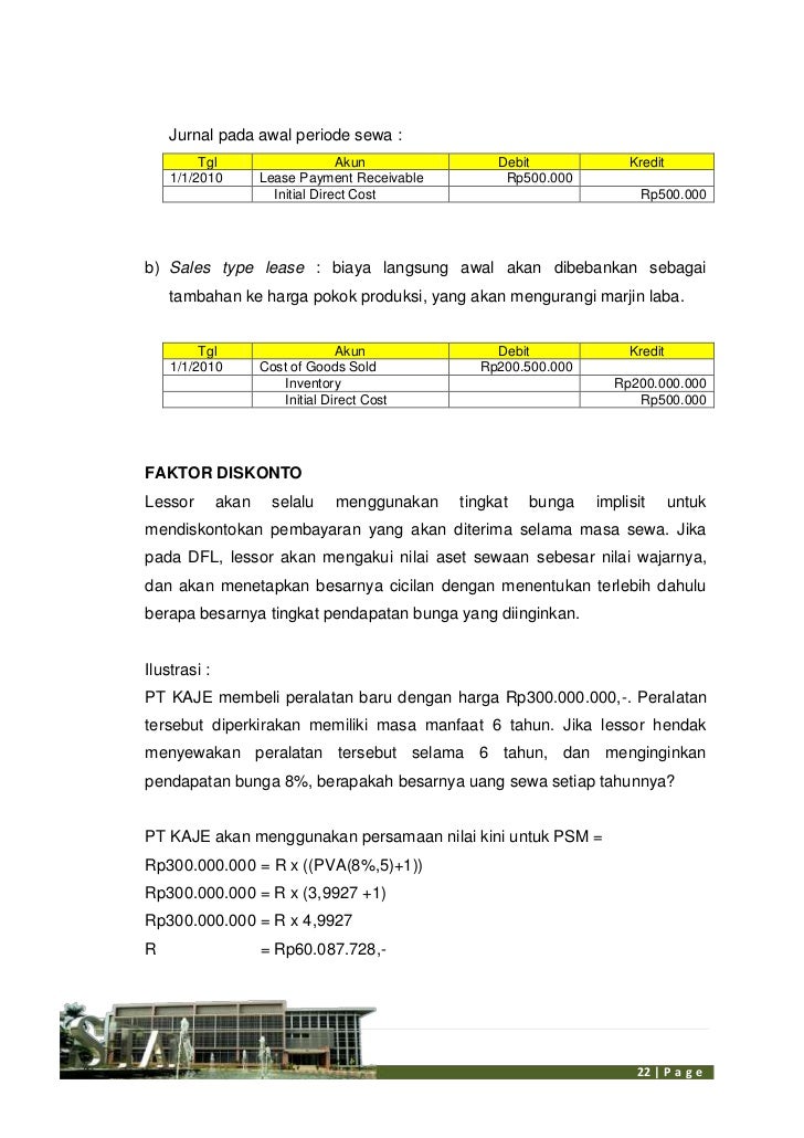 Akuntansi sewa full Akuntansi sewa full