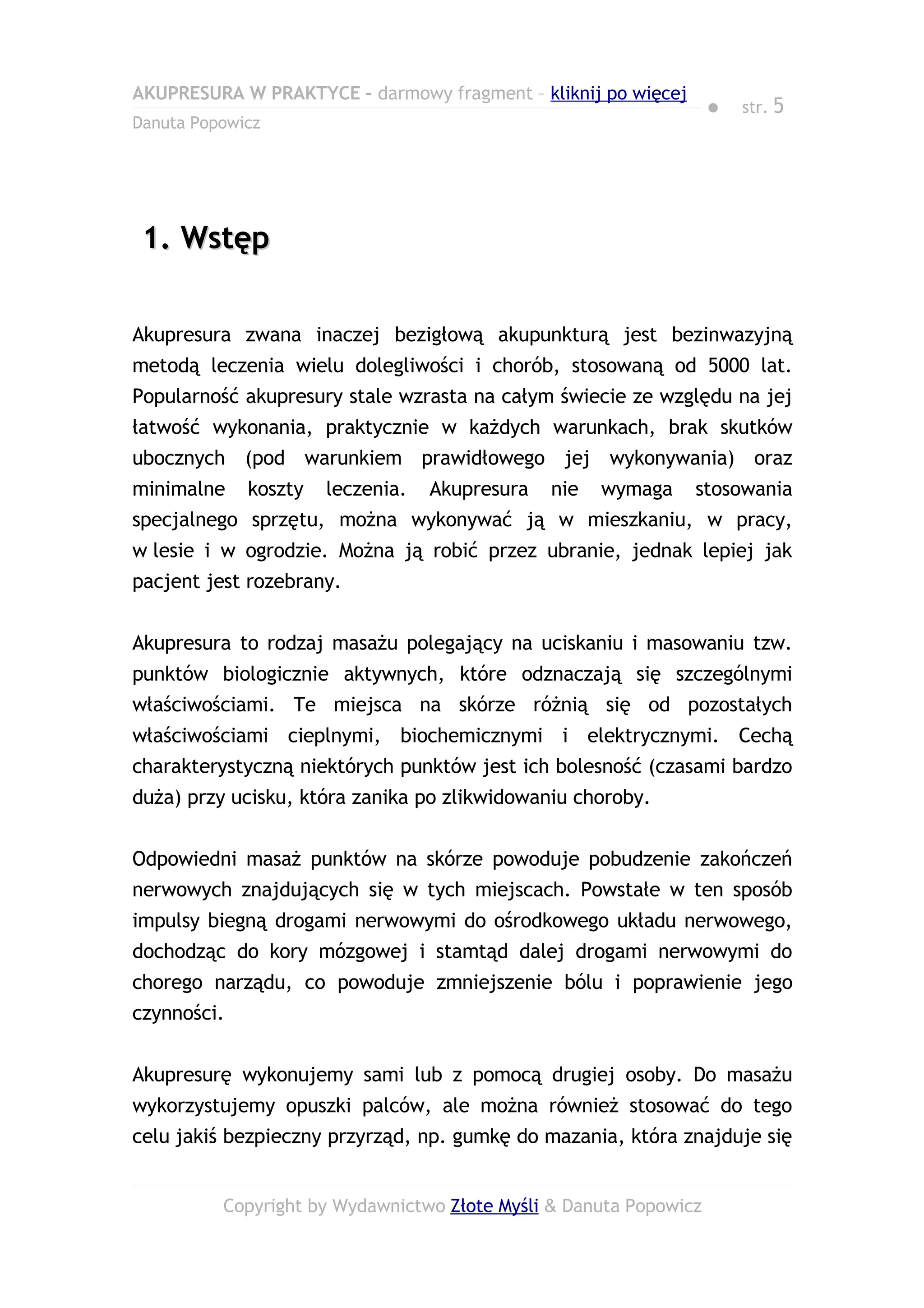 Akupresura w praktyce | PDF
