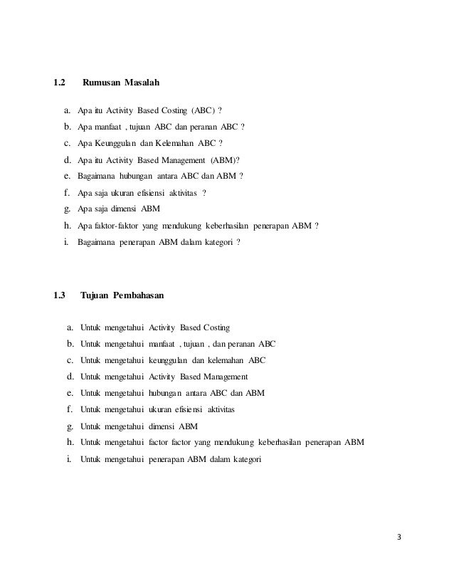 Contoh Soal Dan Jawaban Activity Based Management Ilmusosial Id